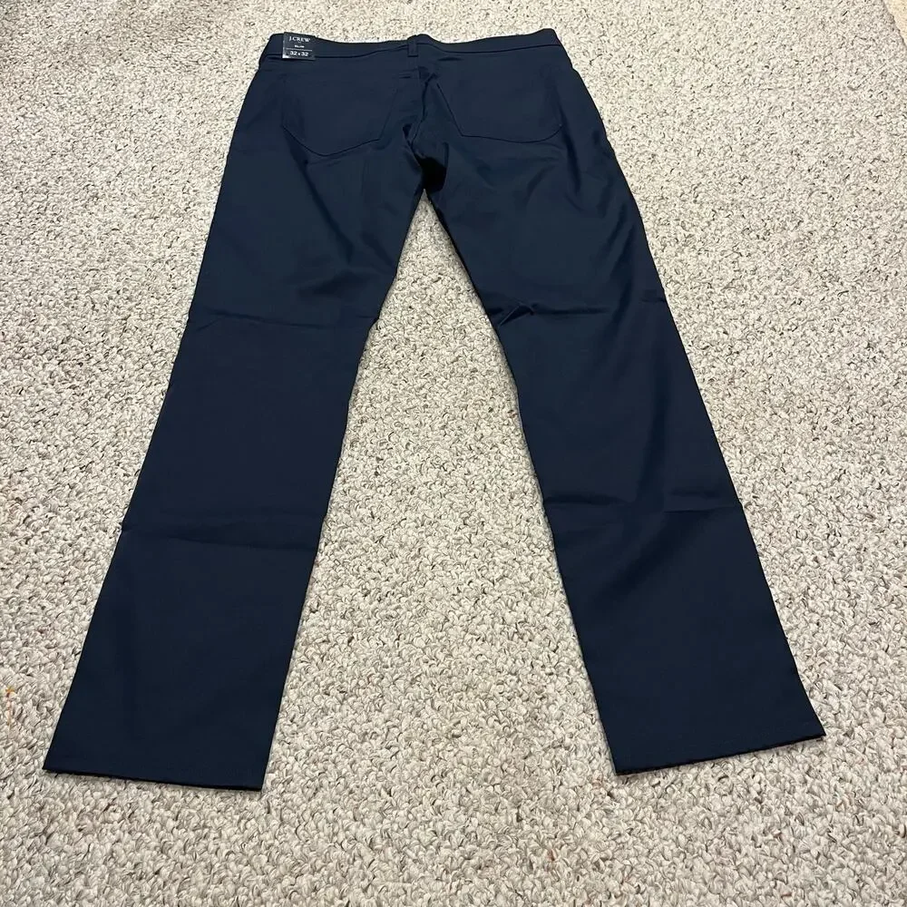 NEW J Crew Slim Fit 5 Pocket Tech Pant 32x32 Preppy Athleisure Performance
